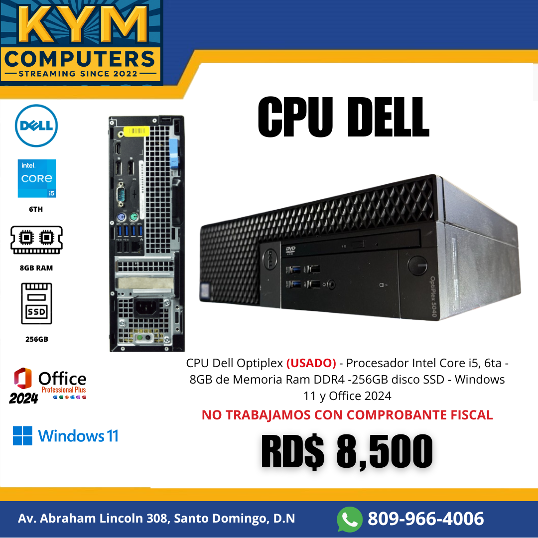 CPU Dell Optiplex - Computadora de escritorio